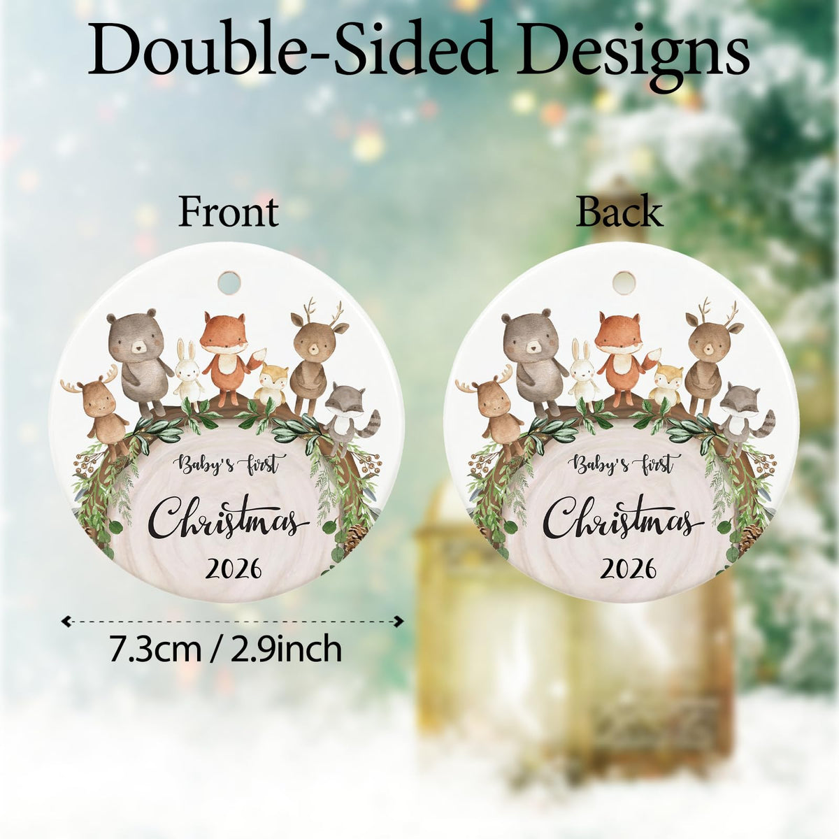 Baby First Christmas Ornament 2026 W1711