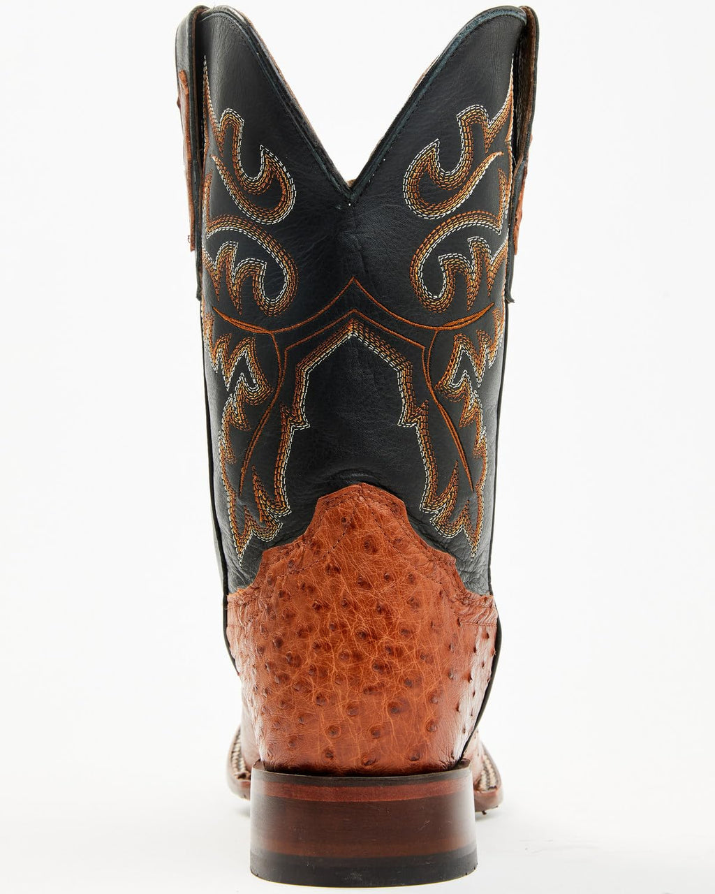 Ostrich Western Boot Broad Square Toe Y88560