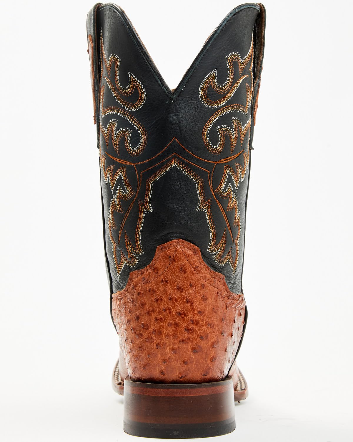 Ostrich Western Boot Broad Square Toe Y88560