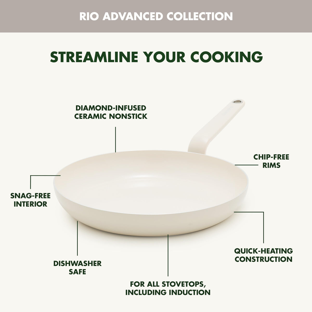12 Piece Ceramic Nonstick Cookware Set E50551