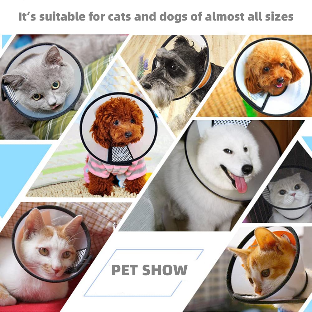 Adjustable Plastic Pet Recovery Collar Cone (S) O131751