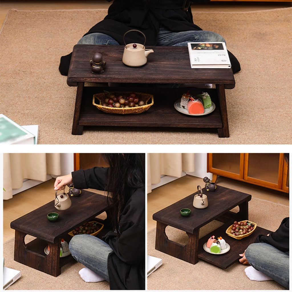 Foldable Japanese Low Floor Table 60x30x22cm K99829