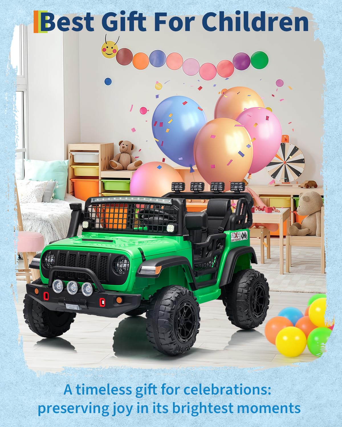 24V 2-Seater Ride on Toy with Remote Control A88601