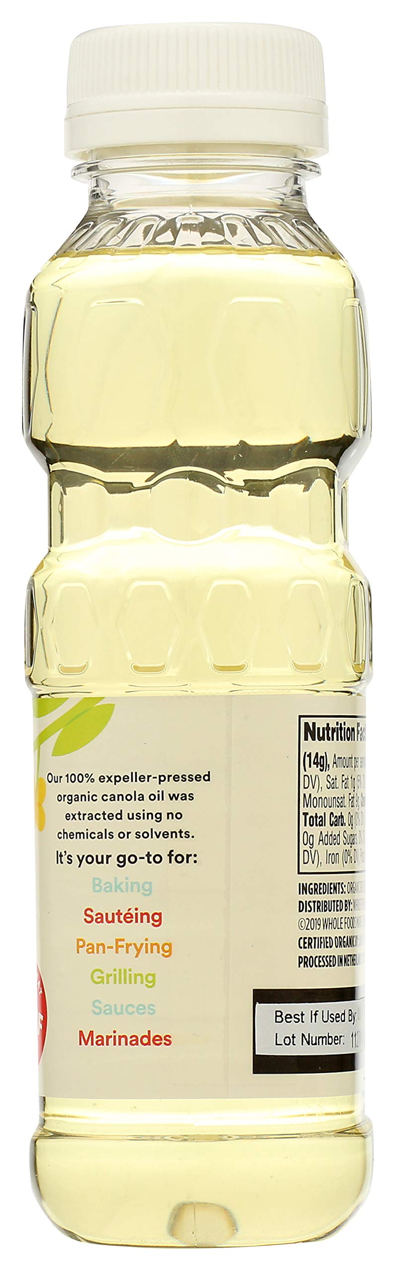 Organic Canola Cooking Oil, 16 Fl Oz (Pack of 2) E366
