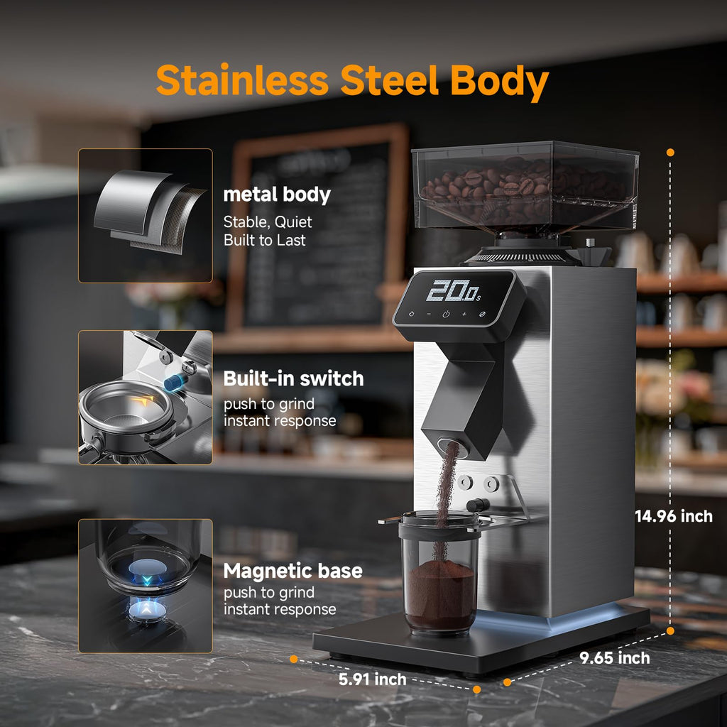 64mm Flat Burr Coffee Grinder G4217