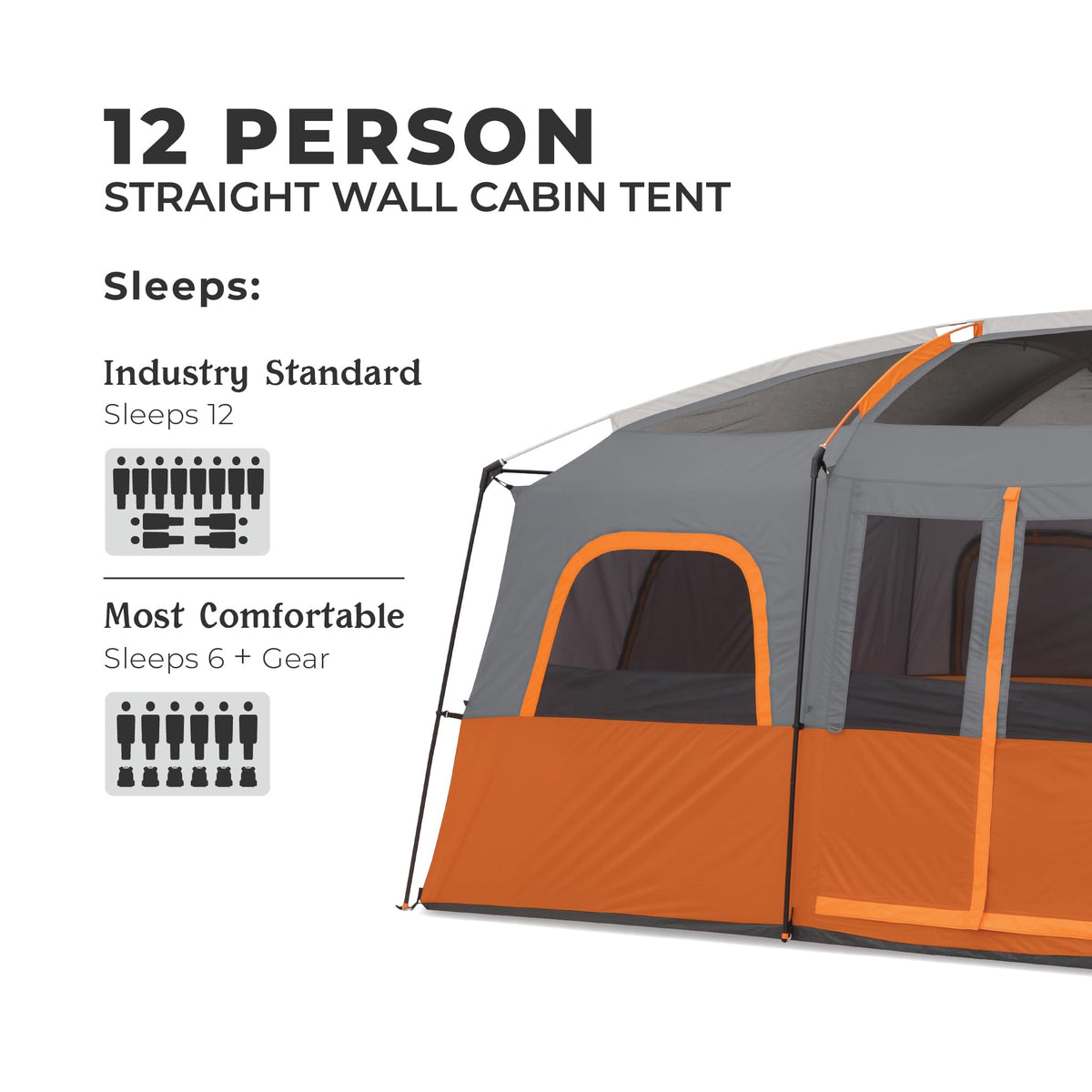 10 Person Multi Room Cabin Tent W8032