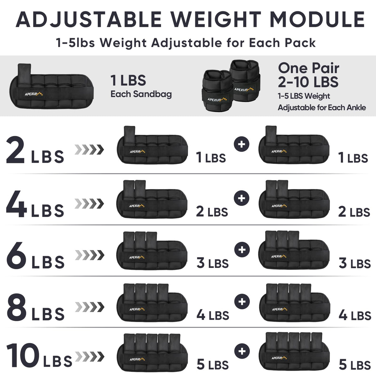 Adjustable Ankle Weights and Weighted Vest V667664