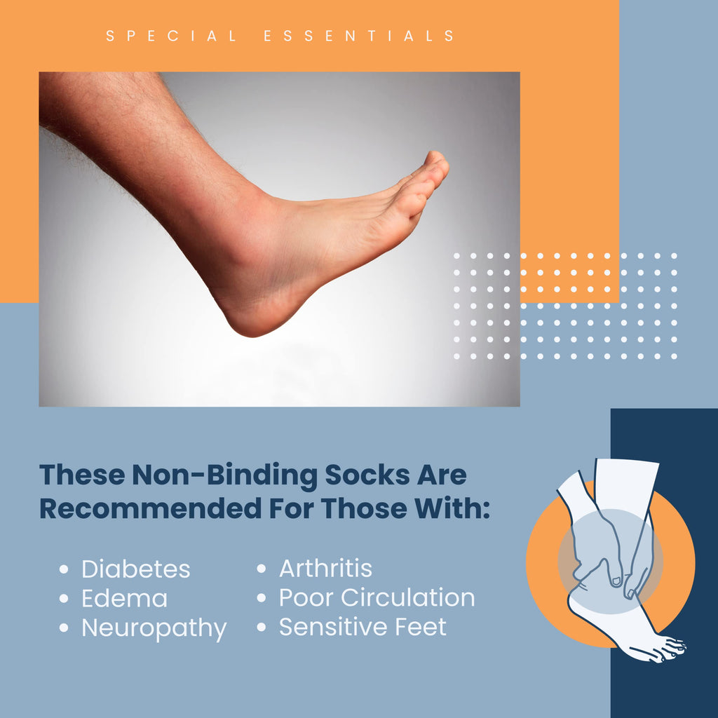 Women's Diabetic Ankle Socks, 6 Pairs, Non-Binding Z84263