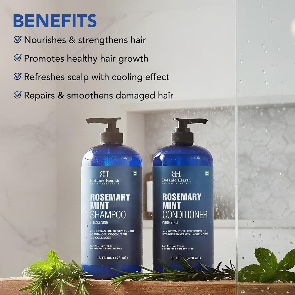 Rosemary Mint Shampoo and Conditioner Set 16 fl oz J845316