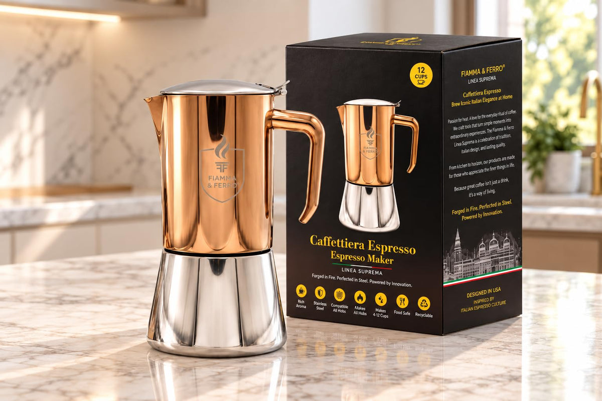 12-Cup Stainless Steel Moka Pot H448004