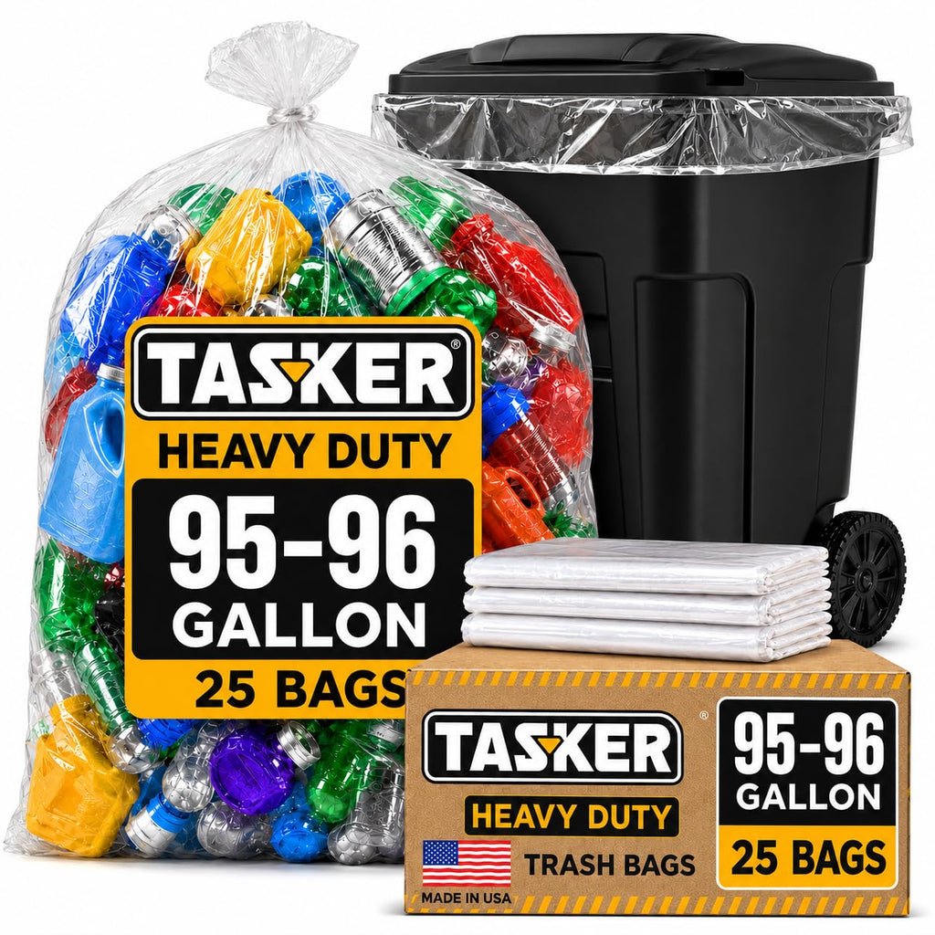 95-100 Gallon Clear Heavy Duty Trash Bags U355