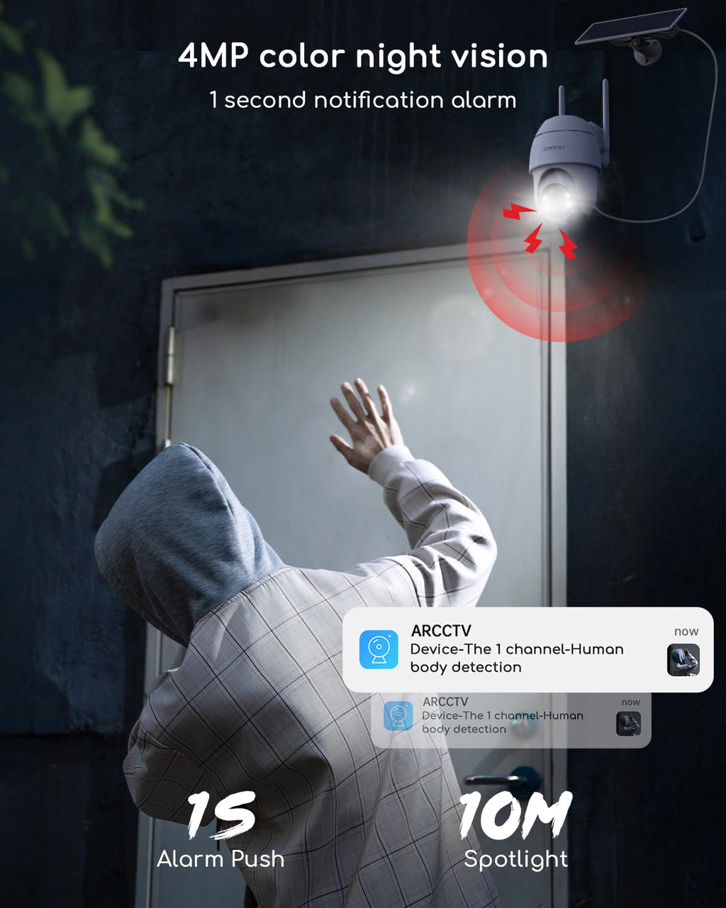 Solar Security Cameras Wireless Outdoor J92379