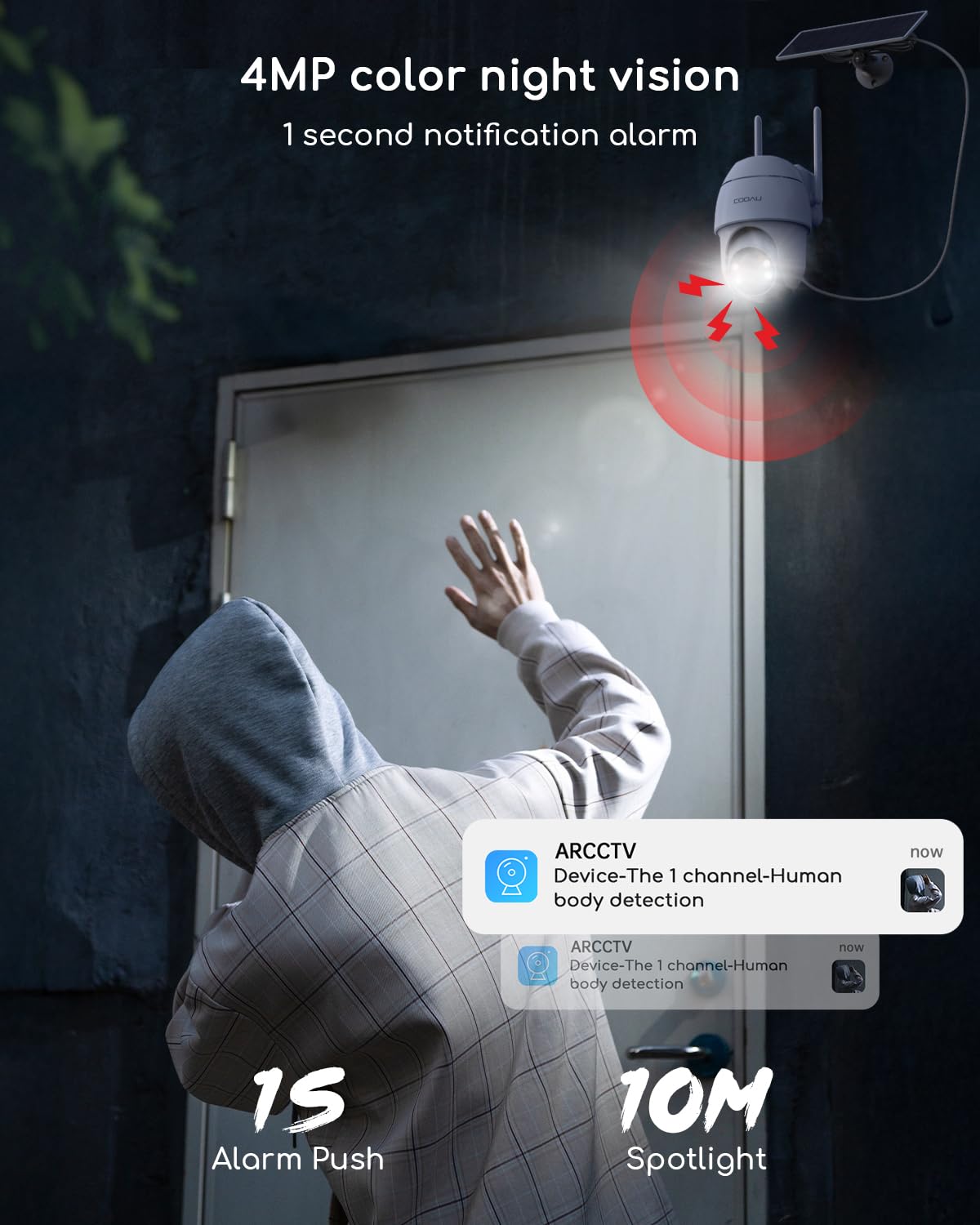 Solar Security Cameras Wireless Outdoor J92379