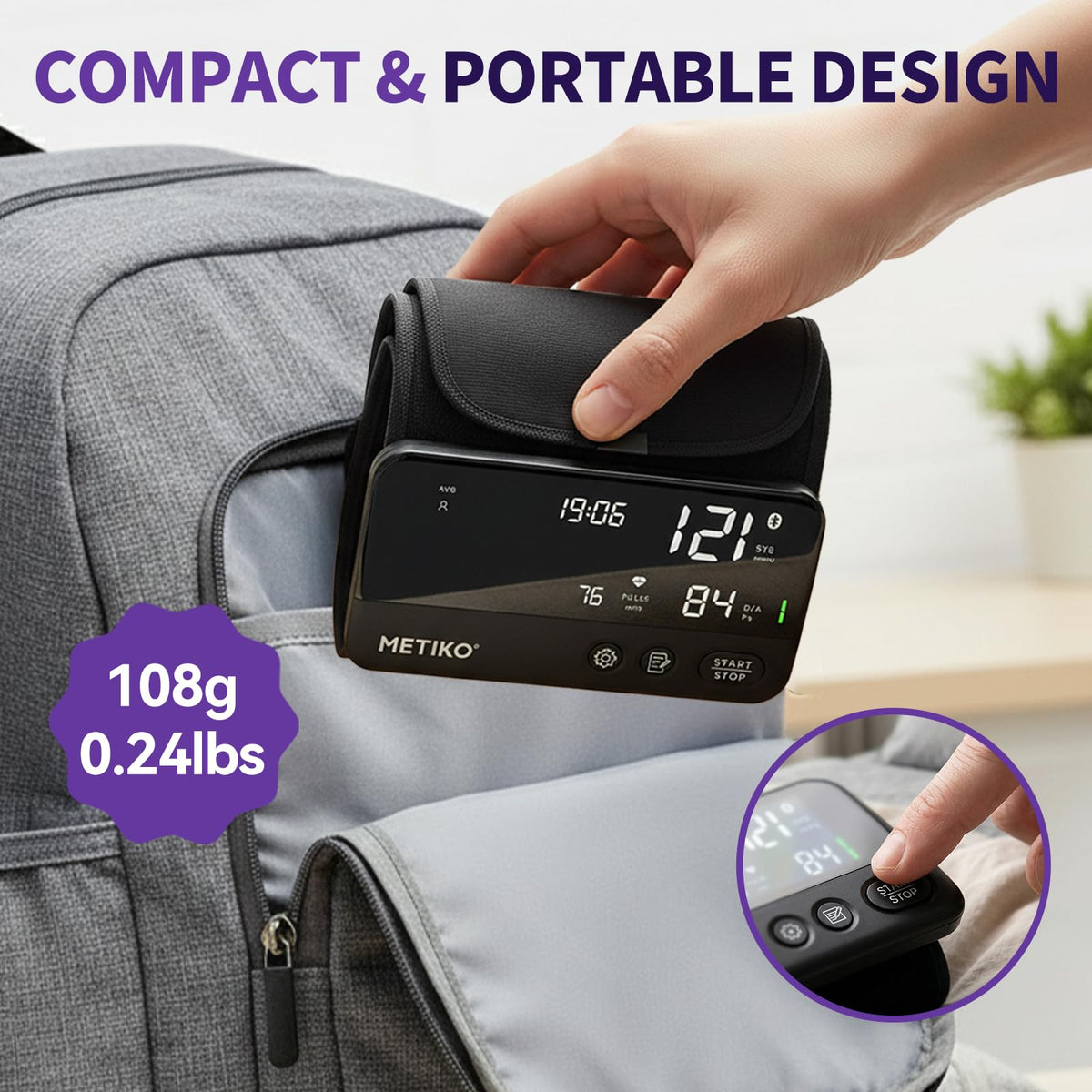 Wireless Upper Arm Blood Pressure Monitor X693