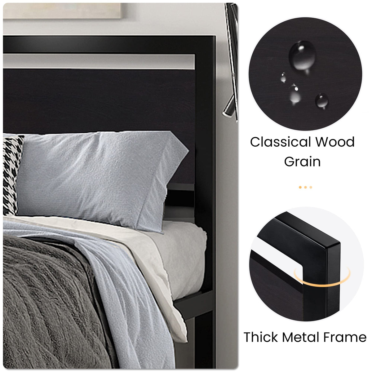 Queen Size Bed Frame with Headboard R966565