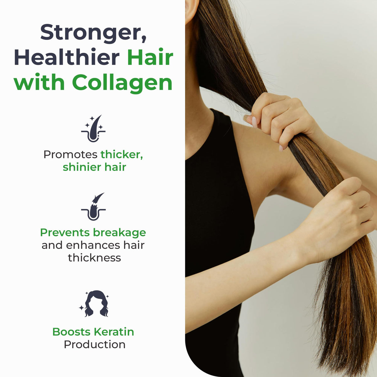 Hydrolyzed Bovine Collagen Peptides Powder with Vitamin C, Hyaluronic Acid, Zinc & B3 T409