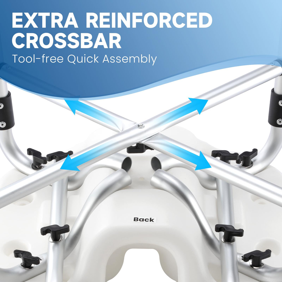 U-Shaped Shower Chair with Arms & Back J4038
