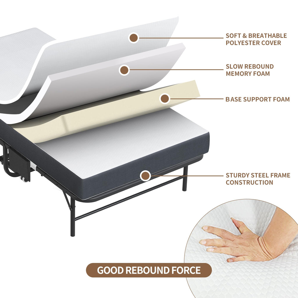 Folding Bed with Mattress & Headboard I2877