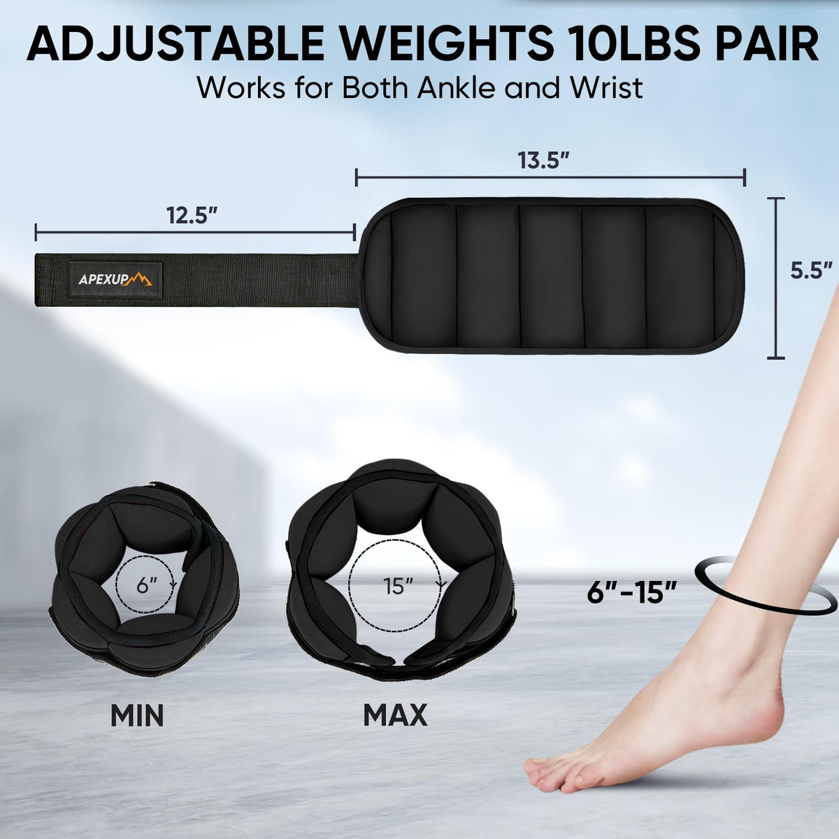 Adjustable Ankle Weights and Weighted Vest V667664
