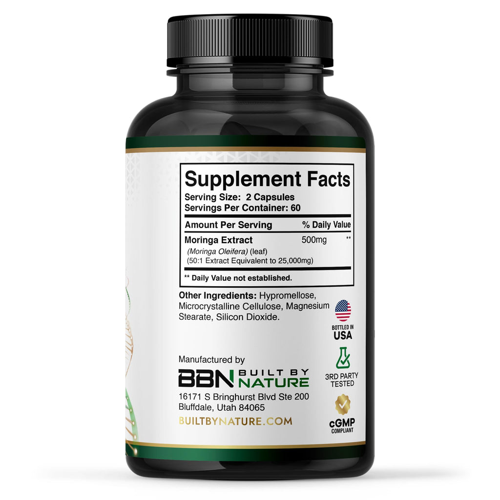 Moringa Supplement 500mg 120 Capsules R822870