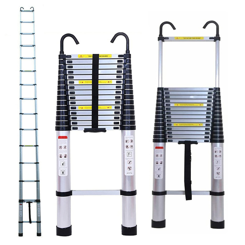20.34 FT Aluminum Telescoping Ladder 330 Lb Capacity U528