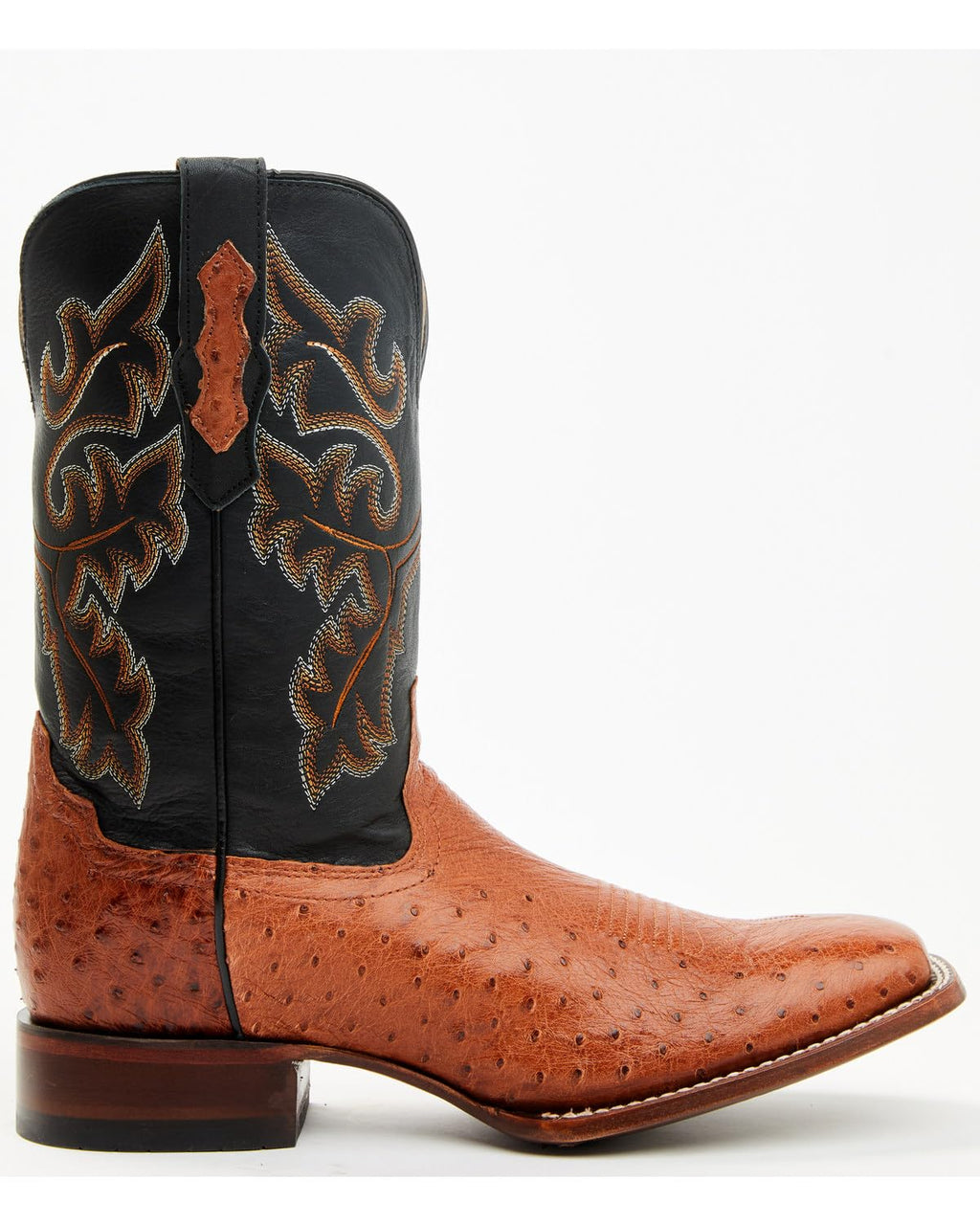 Ostrich Western Boot Broad Square Toe Y88560