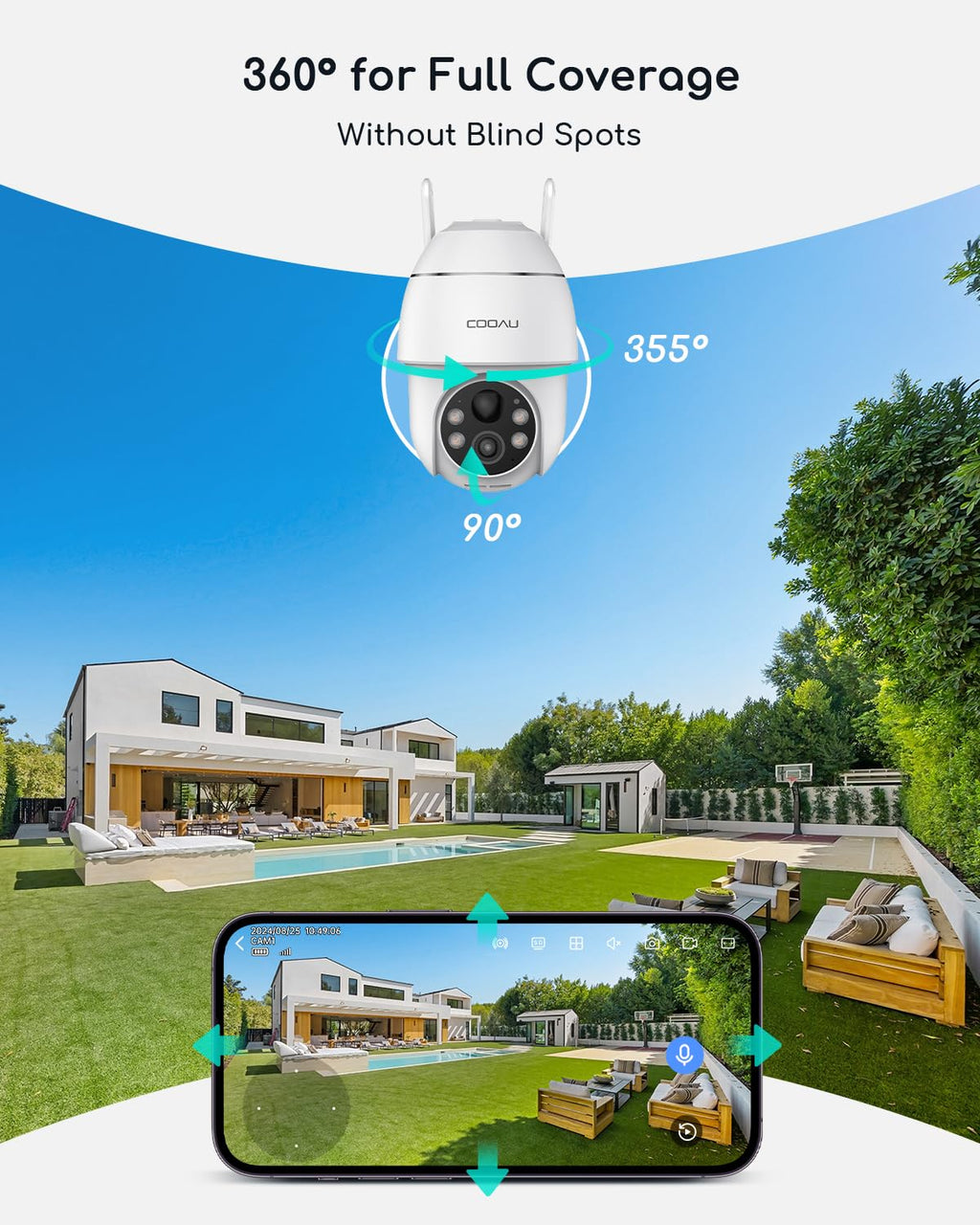Solar Security Cameras Wireless Outdoor J92379