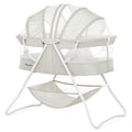 Portable Infant Bassinet, Double Mesh Canopy, Cool Grey N629