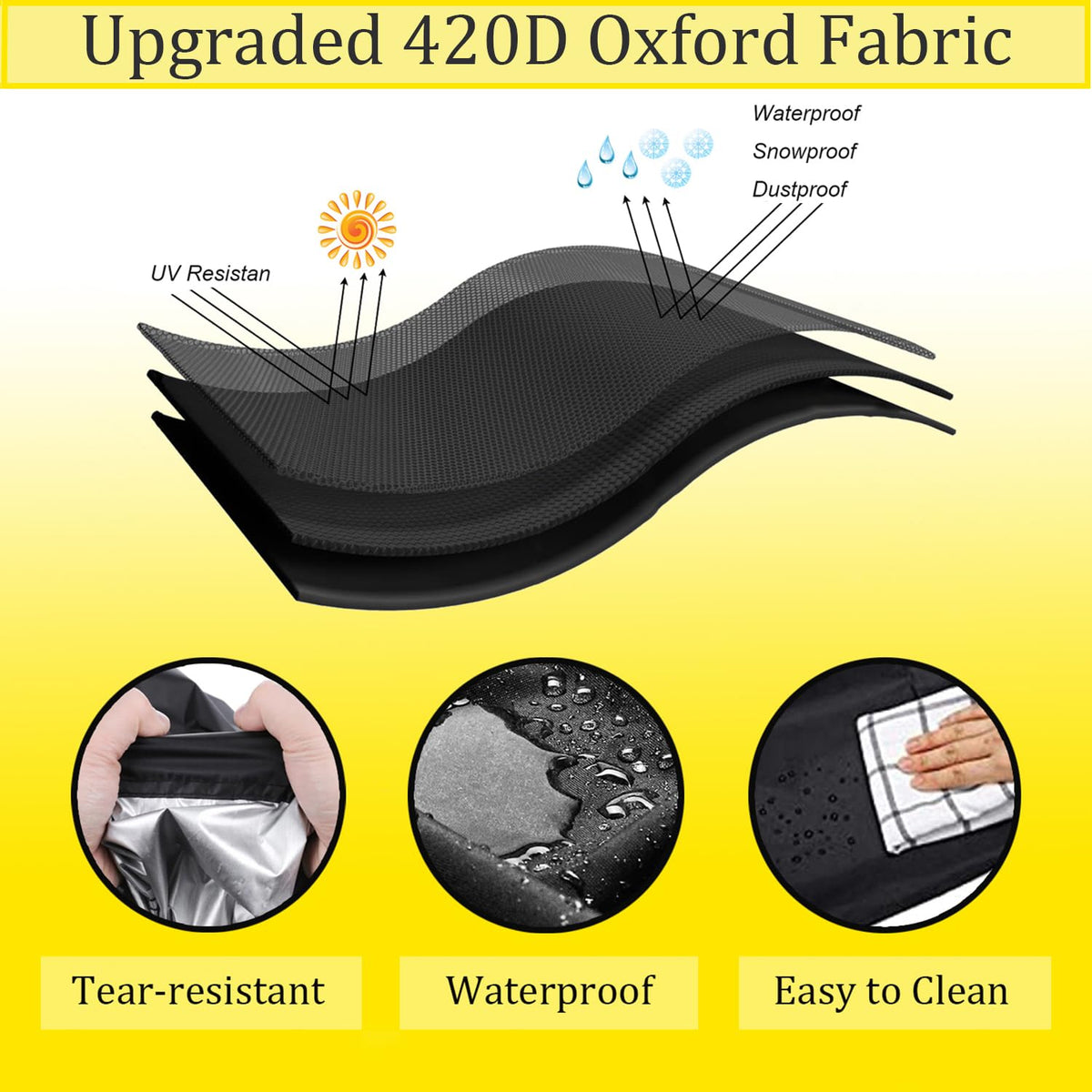 Waterproof 420D Oxford Patio Furniture Cover U93849