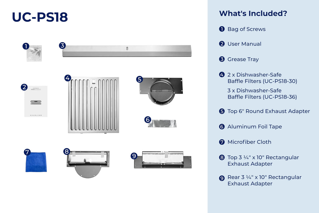 30" Ducted Under Cabinet Range Hood with 6 Speed X233425