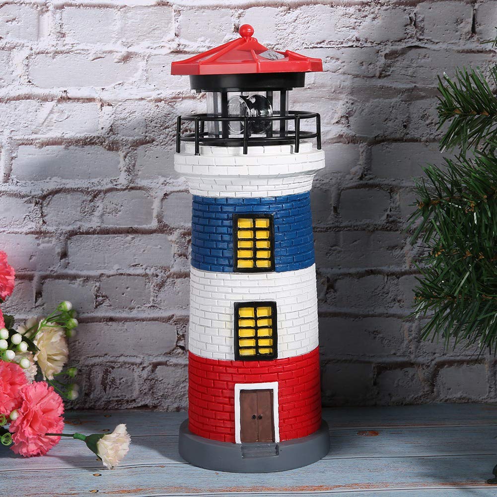 Solar Lighthouse Statue Outdoor Light E97083