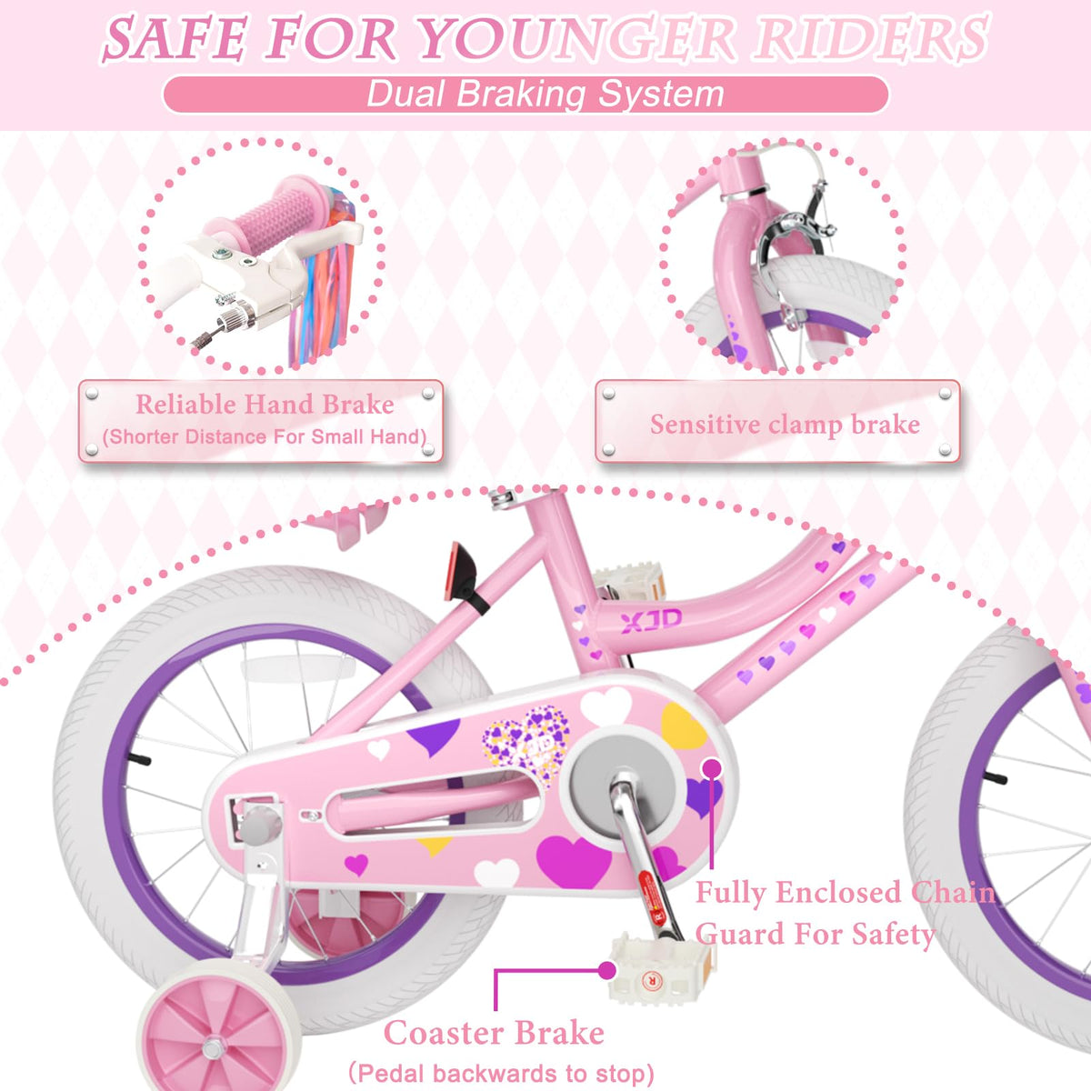 12 14 16 Inch Kids Bike R605