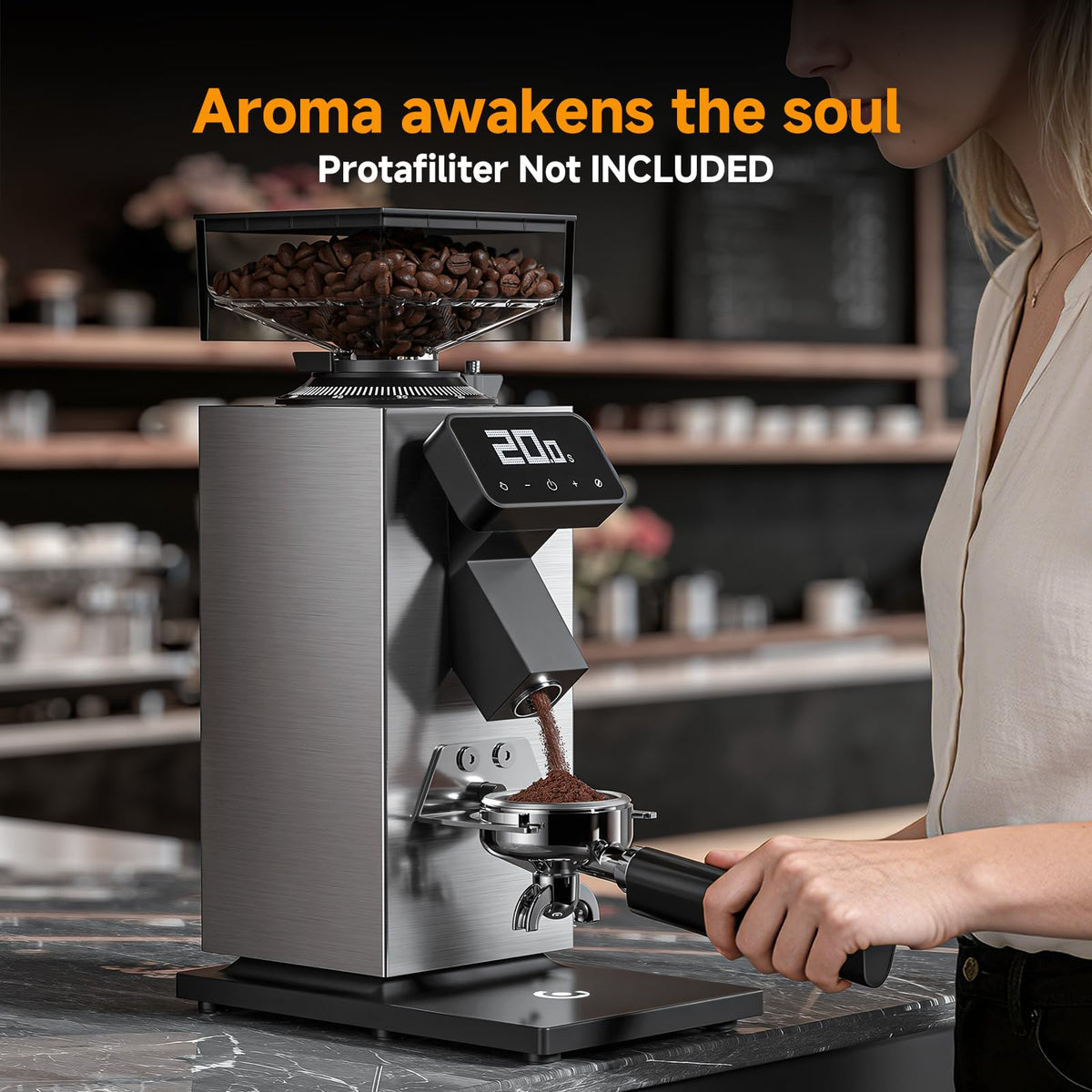 64mm Flat Burr Coffee Grinder G4217