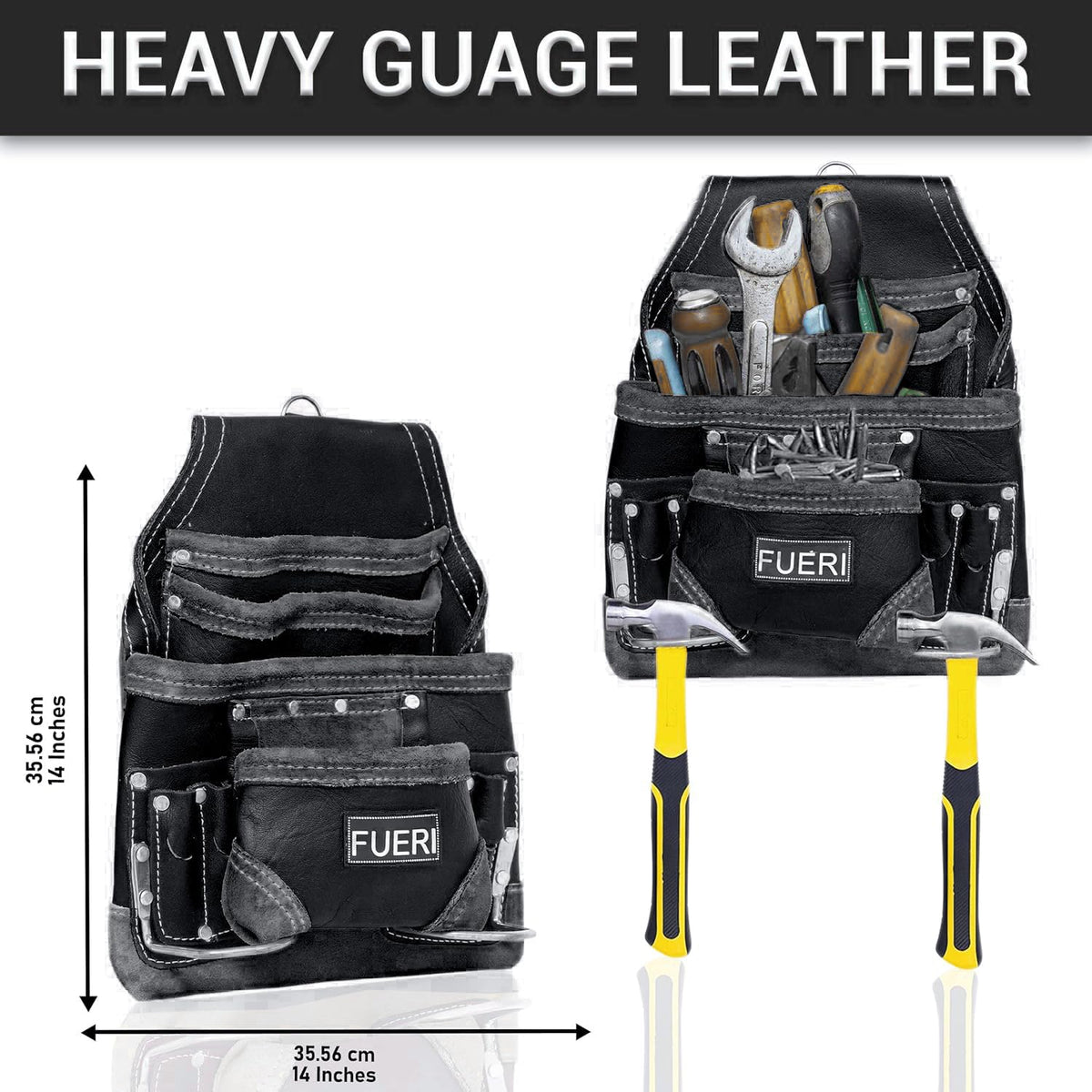 Leather 16 Pocket Tool Belt U158482