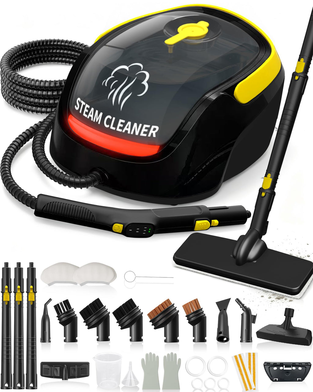 Steam Cleaner with Mop, 25 Accessories I402