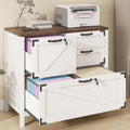 White 4 Drawer File Cabinet with Lock J327374