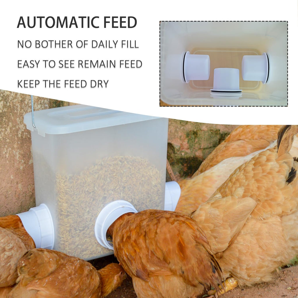 Automatic Chicken Feeder & Waterer Set S70249