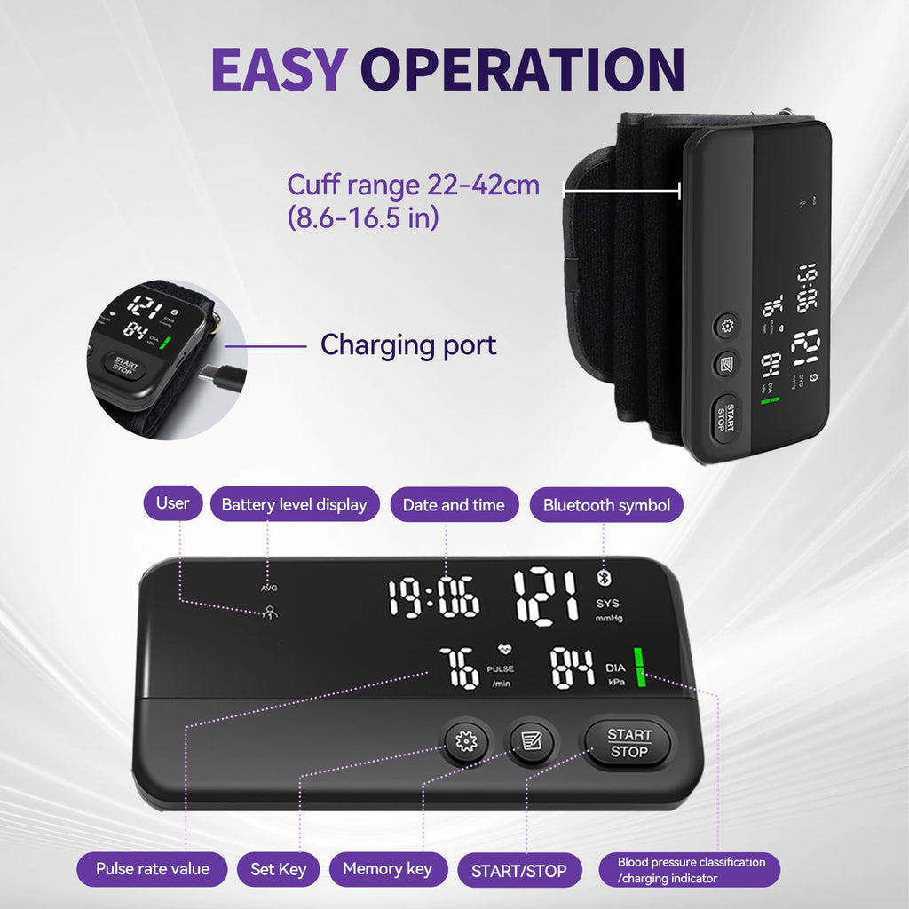 Wireless Upper Arm Blood Pressure Monitor X693