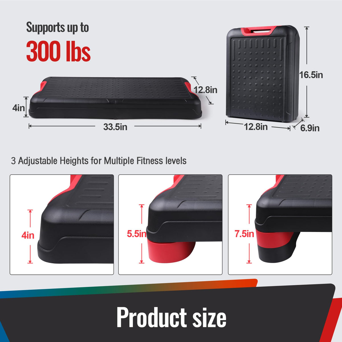 33.5" Foldable Aerobic Step Platform G424069