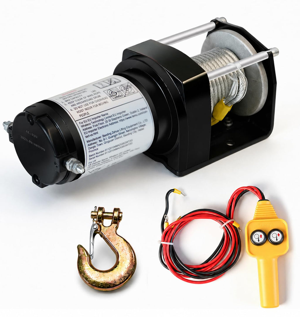 12V DC Electric Winch with Steel Cable A79036