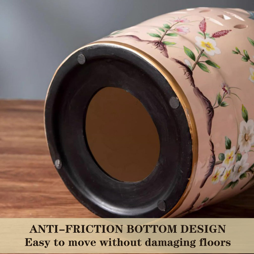 Glazed Ceramic Decorative Garden Stool 28x28x46cm E3372