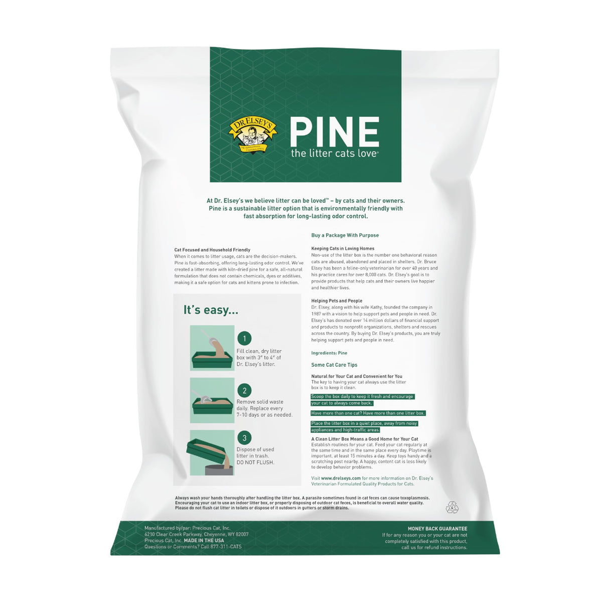 All-Natural Kiln-Dried Pine Cat Litter 40 lb. Bag Z499269