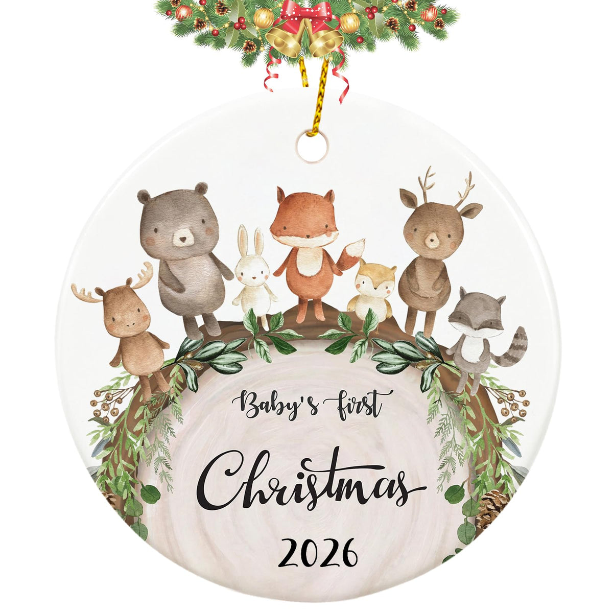 Baby First Christmas Ornament 2026 W1711