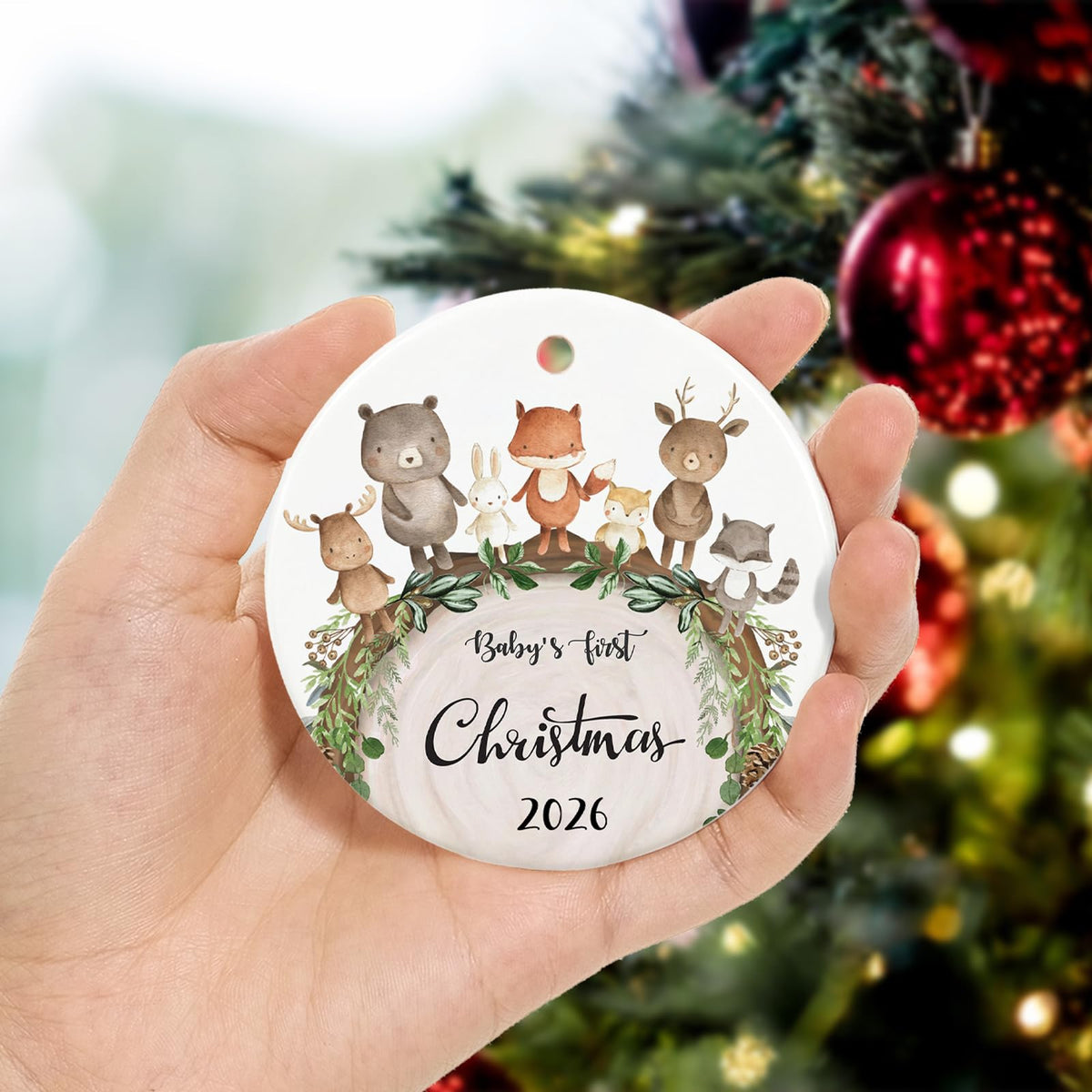 Baby First Christmas Ornament 2026 W1711