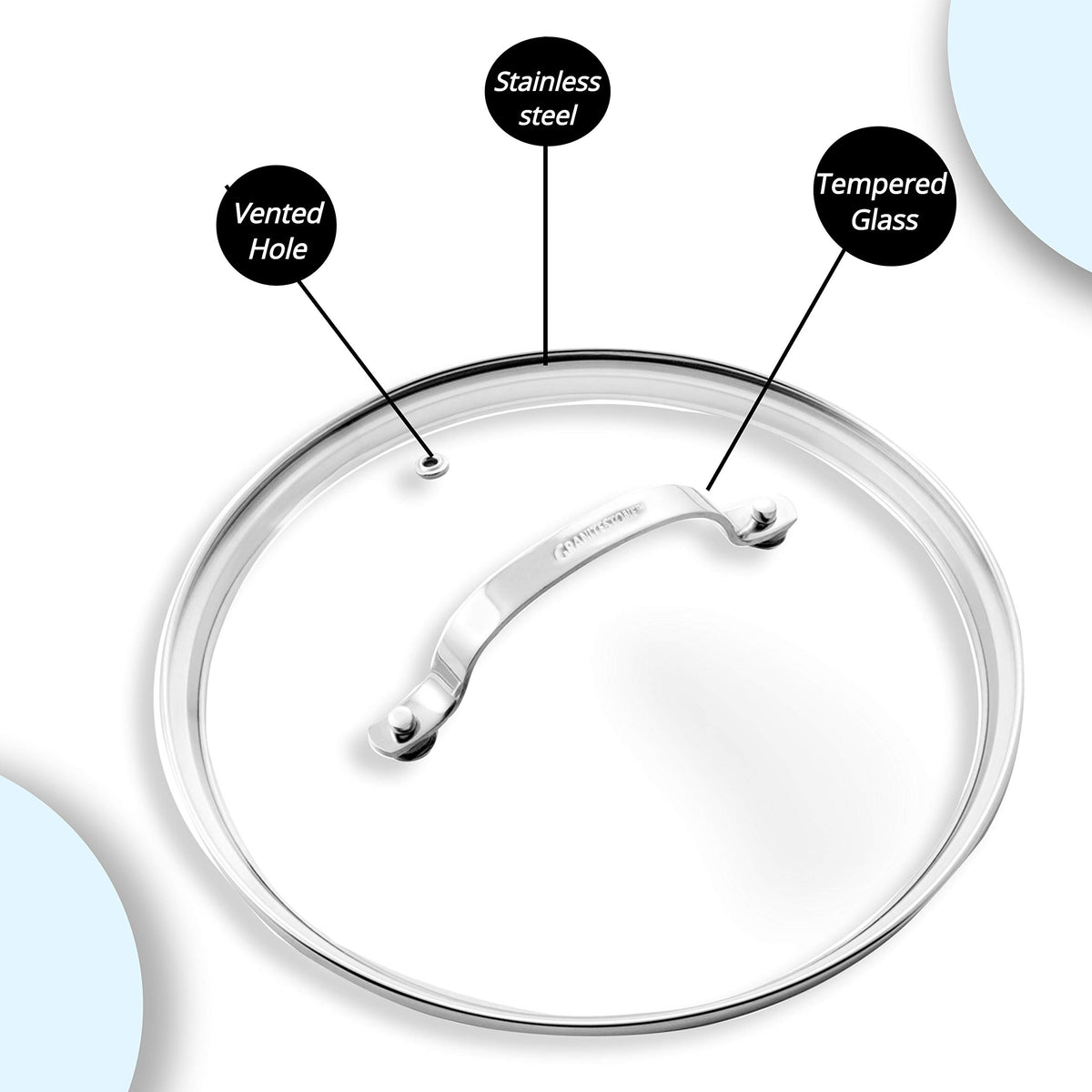 Tempered Glass Lid 10-inch Clear Vented L552391