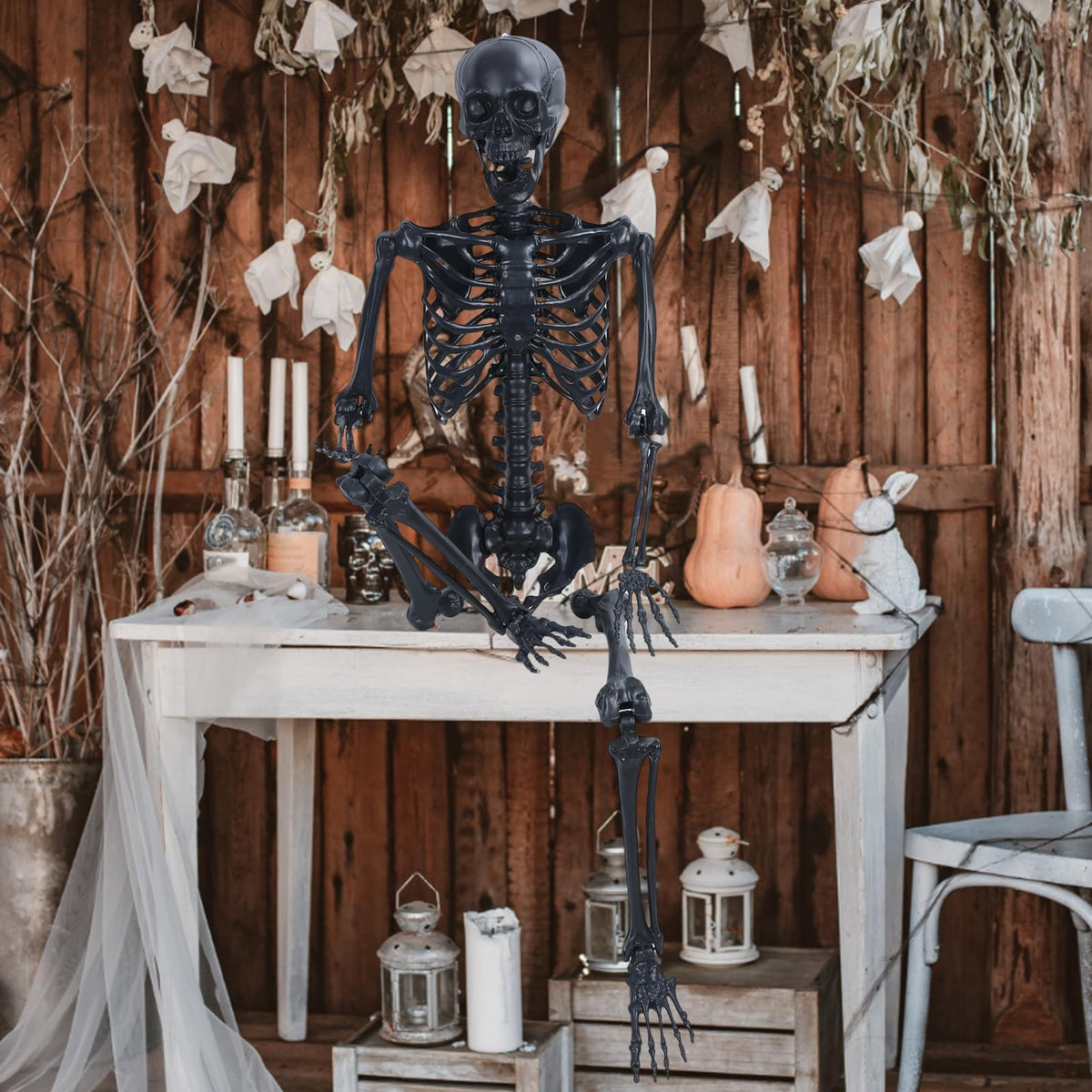 Life Size Posable Skeleton Prop W66506