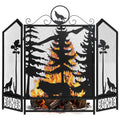 Black 3 Panel Fireplace Screen I344439