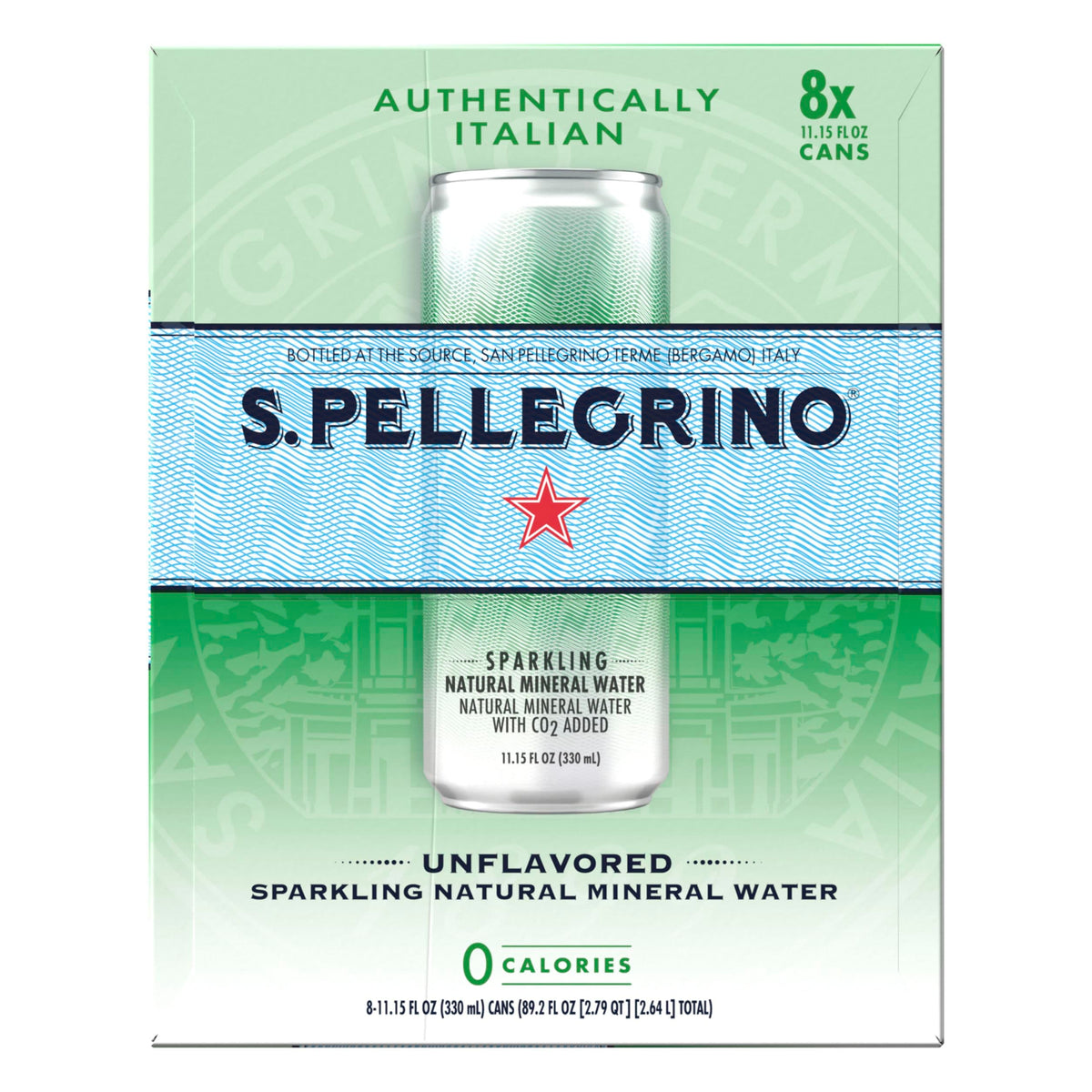 Sparkling Natural Mineral Water 11.15 Fl Oz 8-Pack K44987