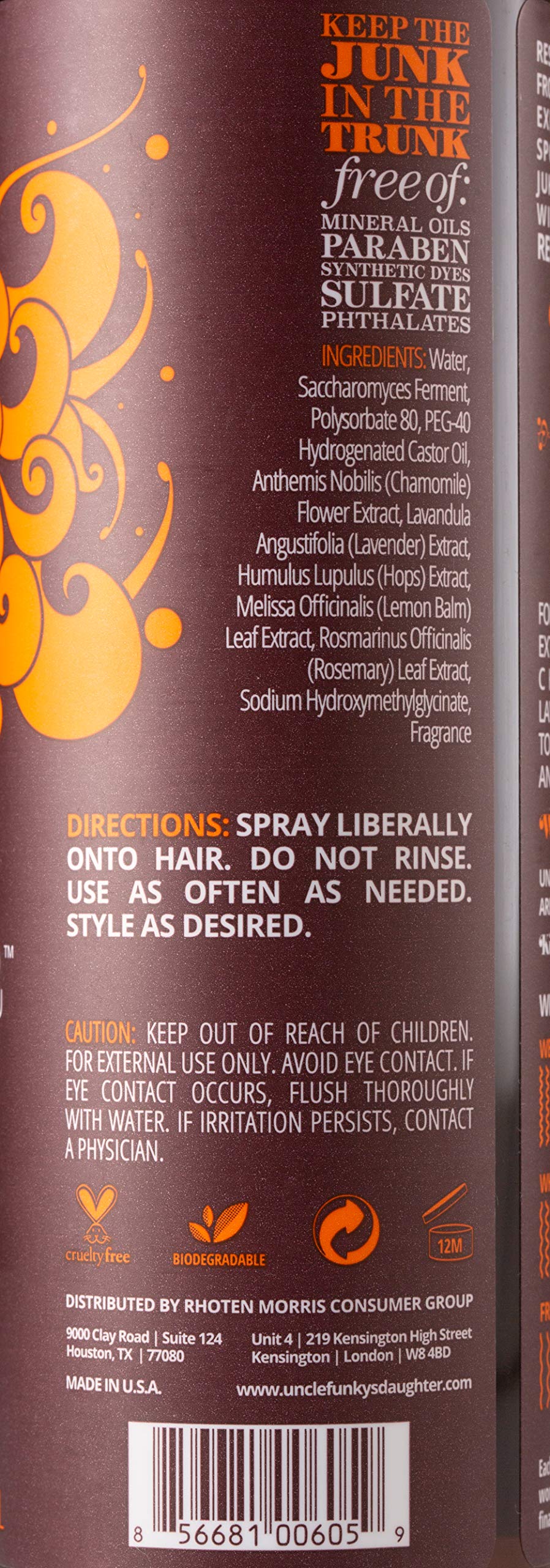 8 oz Hair Odor Neutralizing Tonic H47239