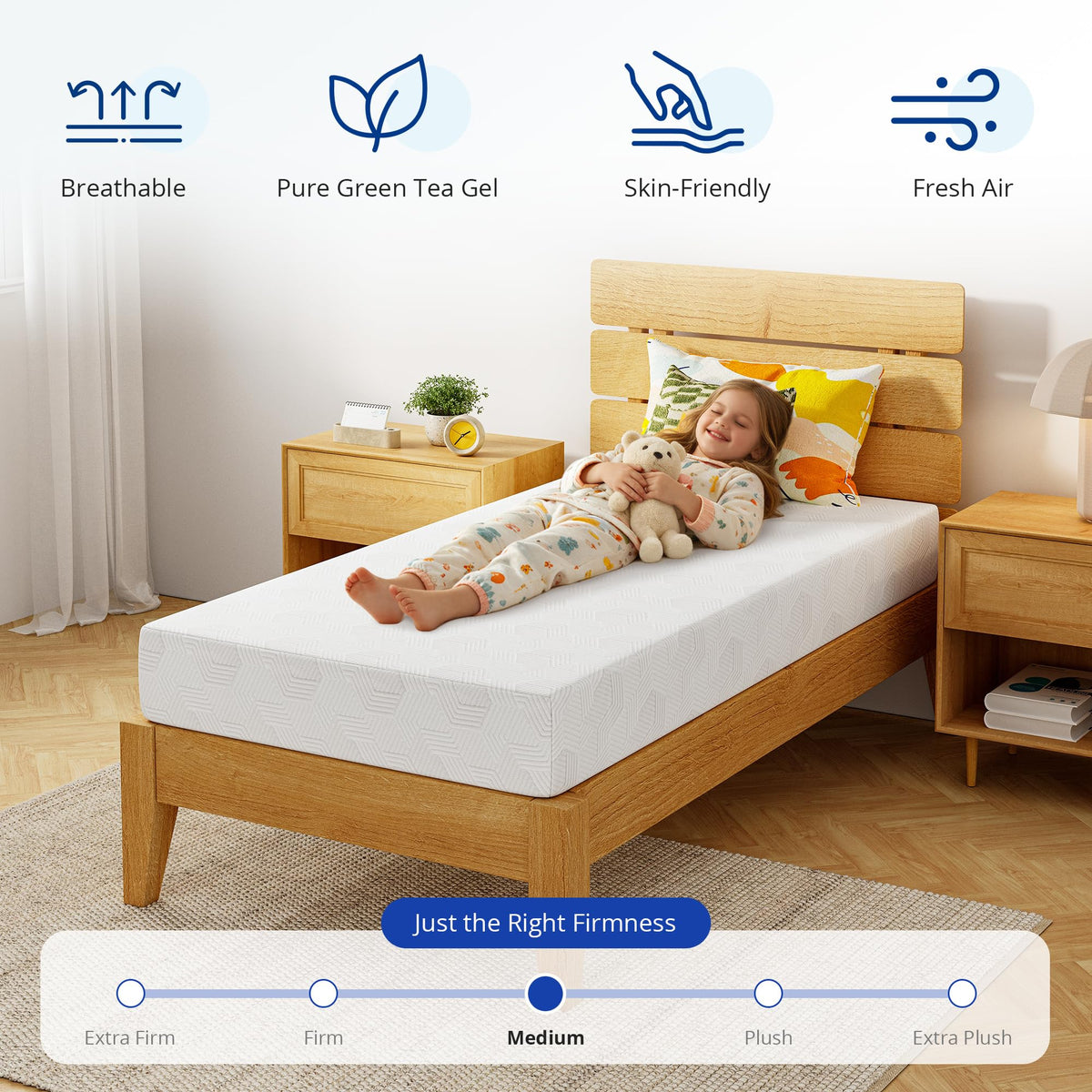 5 Inch Cooling Gel Memory Foam Twin Mattress P8428